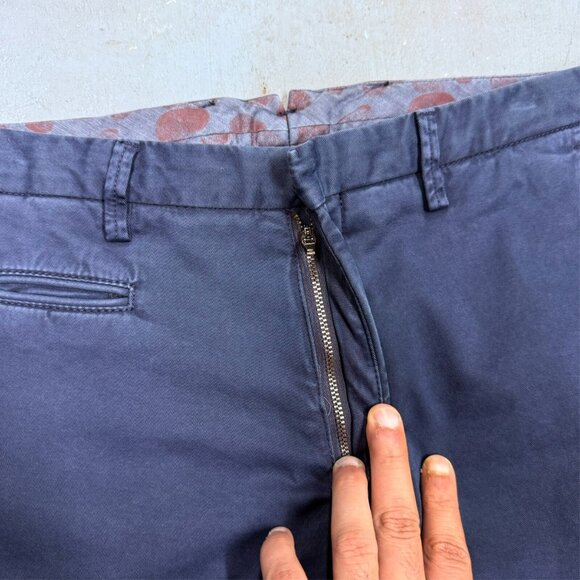 Asfalto Chinos Made in Italy Navy Blue W33 x L28 - Picture 4 of 10